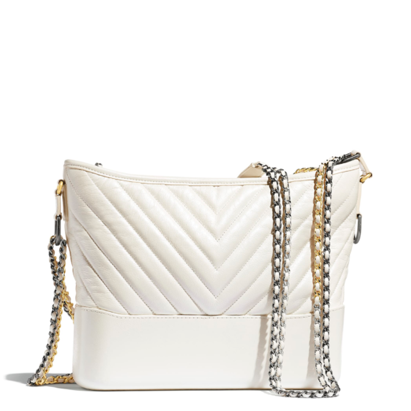 chanel香奈儿女包abrielle大号白色流浪包女士时尚单肩包斜挎包212810