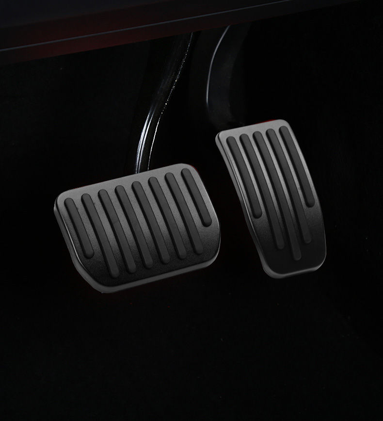 醉米 适用于特斯拉modely3油门刹车休息踏板脚内饰改装配件model丫