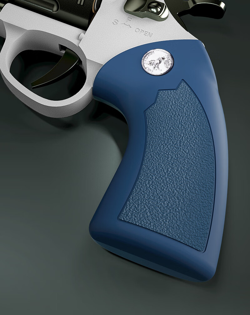 迪士尼左轮软弹枪玩具357小zp5儿童金属合金模型男孩左轮软弹枪357短