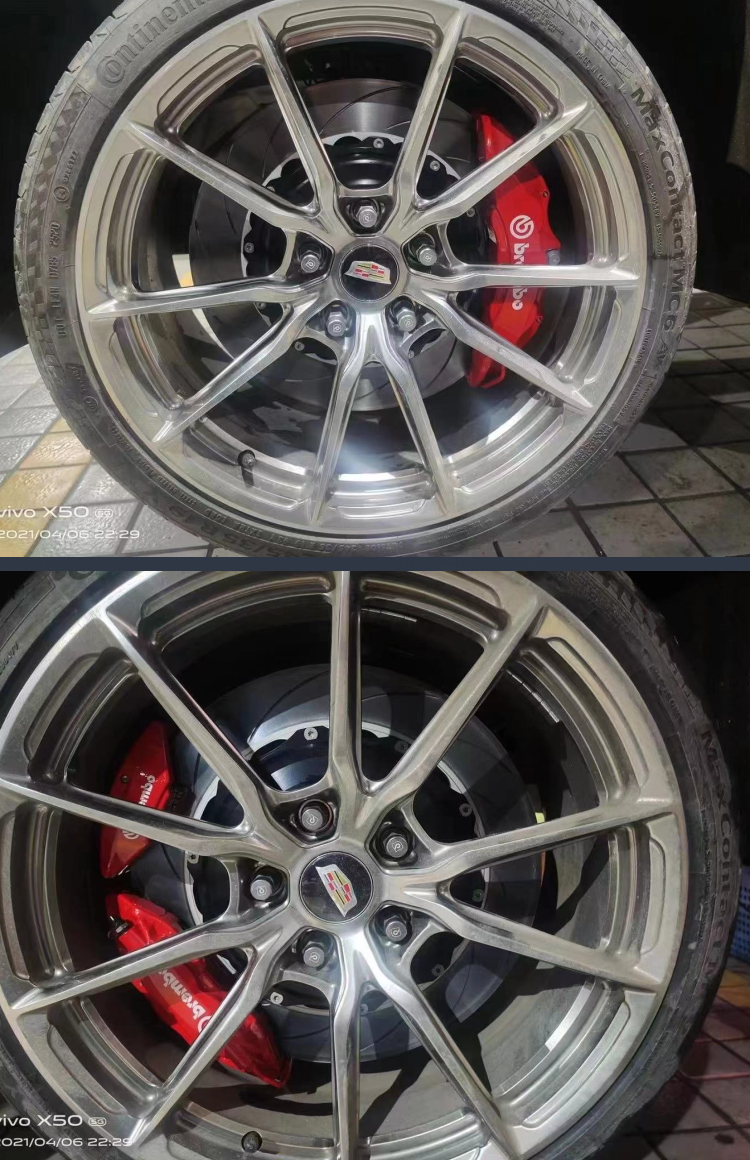 拆车布雷博brembo刹车卡钳套装f50四活塞ap5200奔驰宝马改装升级