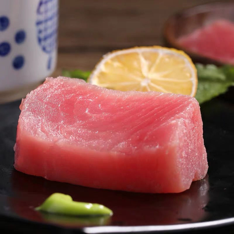 无刺无骨金枪鱼肉海鲜刺身解冻即食食材烧烤火锅香煎生吃黄鳍3斤价格