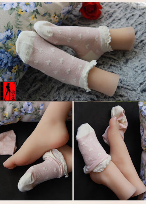 30码数女孩脚丫真人女脚模型仿真足模脚模网店拍照丝袜美女脚一只足模