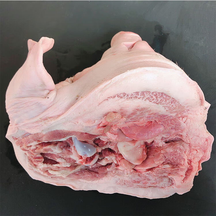 新鲜猪头生猪头整只猪头土猪头猪脸带耳朵猪脸猪头惟纳德 19斤猪头加1