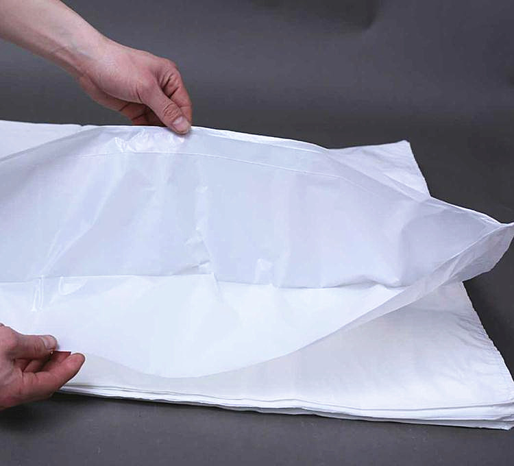 花烛 包装袋手提袋塑料袋乳白色不透明加厚超市购物袋打包袋子印刷 48