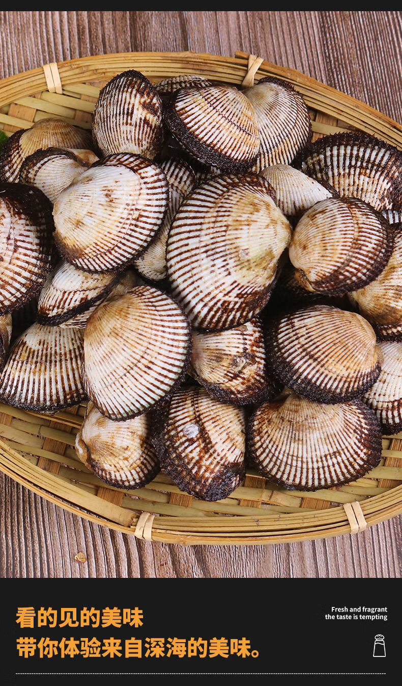 毛蚶血蛤鲜活赤贝新鲜小海鲜贝类水产鲜活大毛蛤蜊现捕泥蚶1斤尝鲜装
