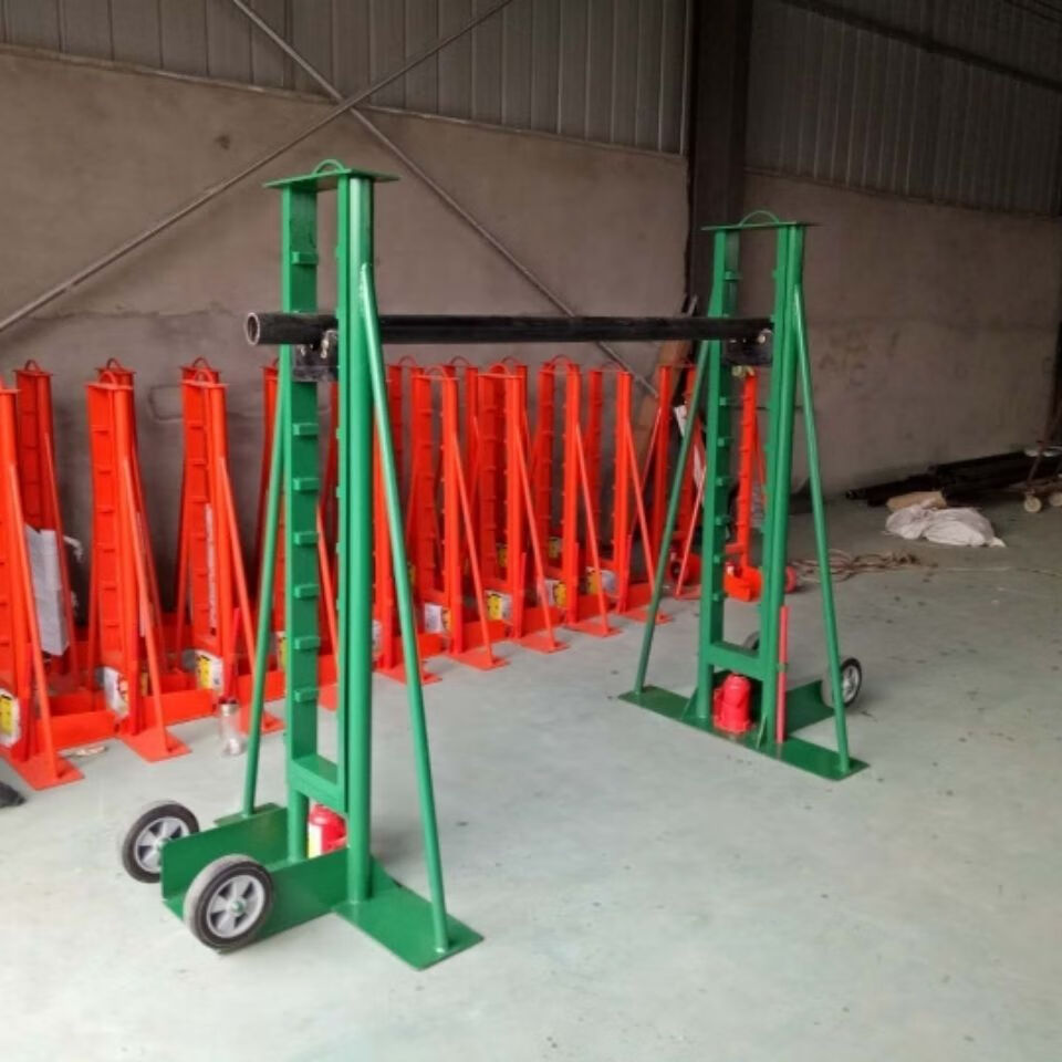 定制适用5吨10吨梯形电缆放线电力液压升降电缆支架子大型电缆放线架