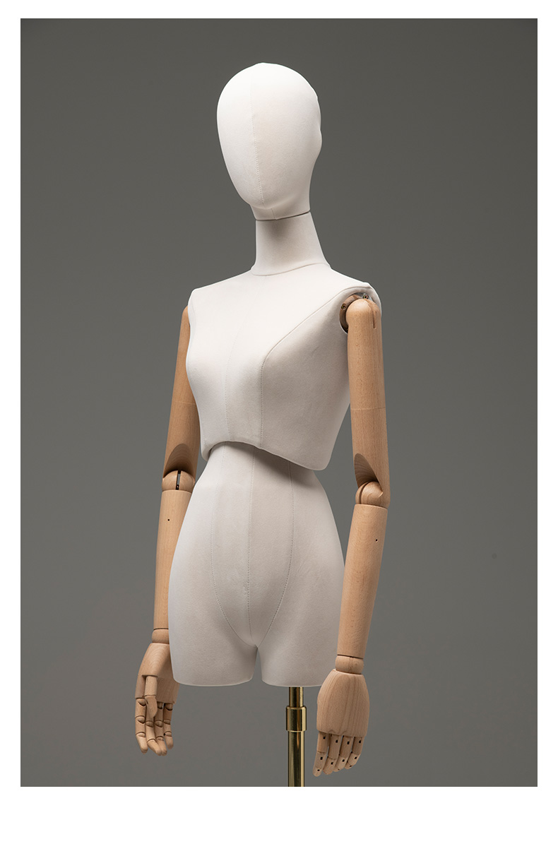 建智立裁人台衣模缘服装店模特道具橱窗展示架子半身扭腰假人体型锁骨