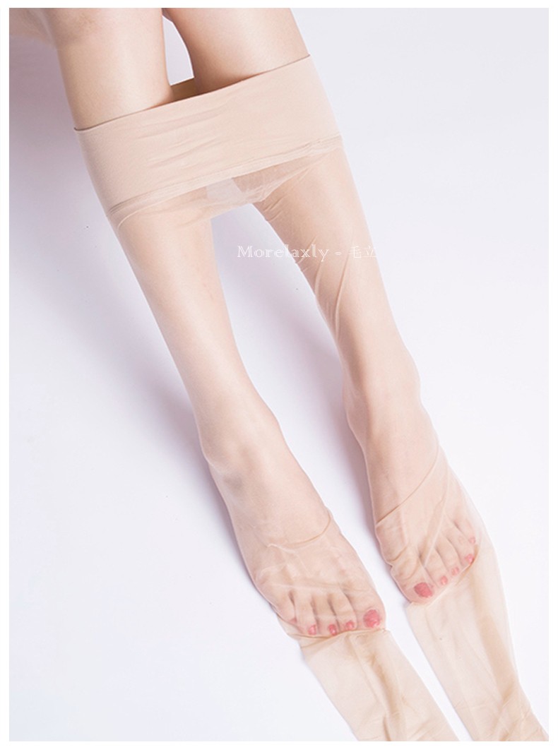 丝袜不开档性感菠萝袜防勾丝欧美大码女全透明连身裸腿光腿情趣内衣浅