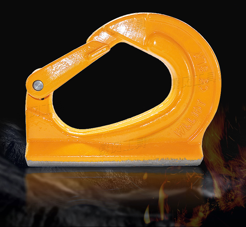 挖掘机铲斗挖斗焊接钩拖钩挂钩挖土机吊装钩拖车吊钩 焊接钩5吨【图片