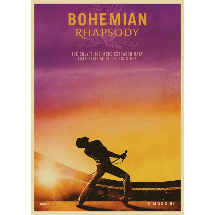 皇后乐队海报 queen 牛皮纸复古装饰画 摇滚音乐 怀旧 欧美人物画