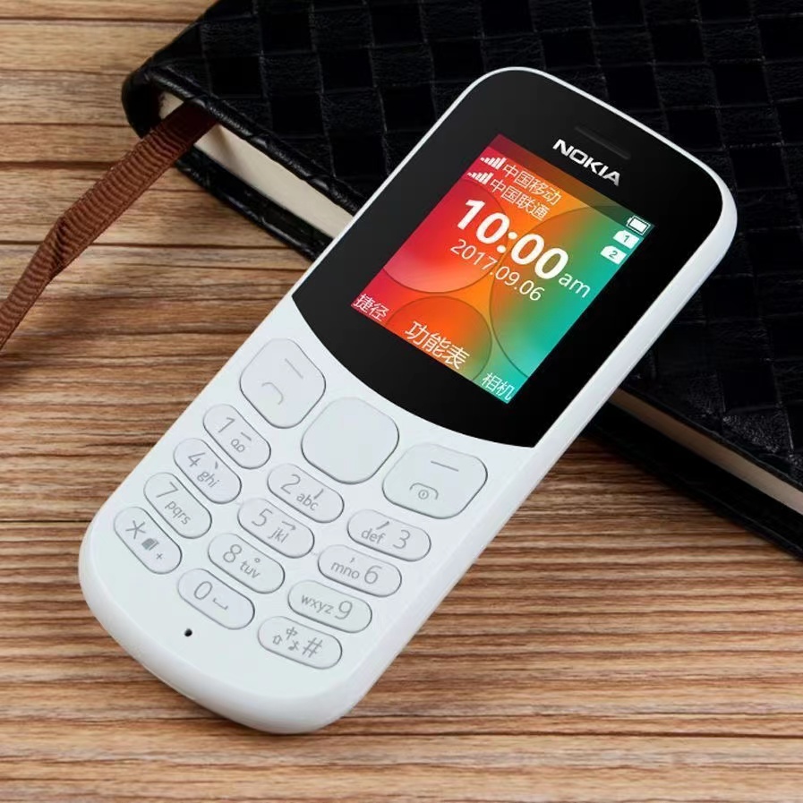 nokia诺基亚新130双卡双待直板老年小手机超长待机学生机新款130灰白