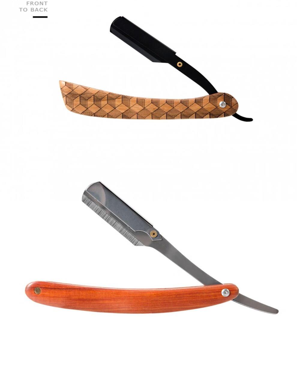 老式剃须刀刮脸刀剃头刀刮毛刀换刃换刀片剃刀手动刮刀发廊理发金色款