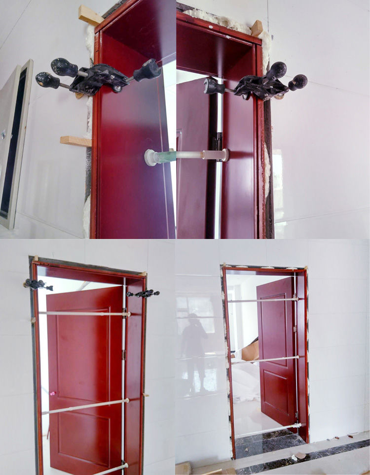 安装木门调节器室内门窗快速安装可伸缩支撑杆套装门安门神器工具新款