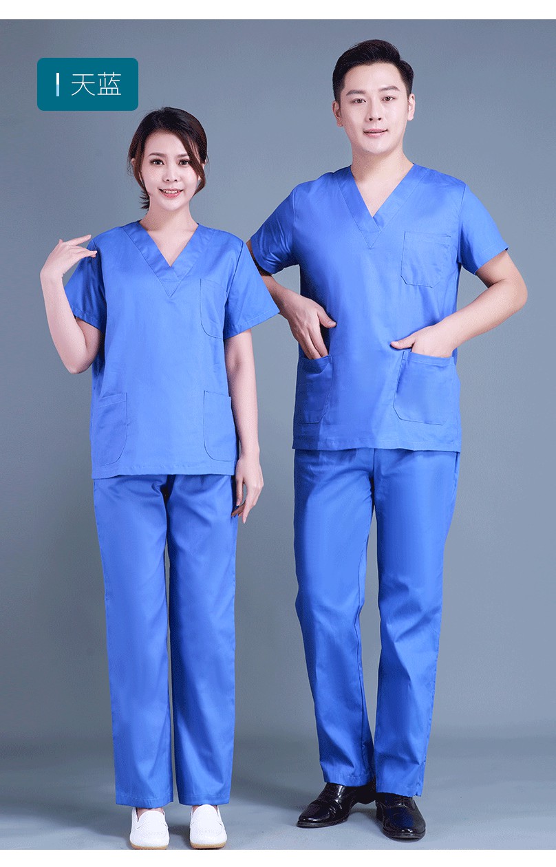 刷手衣长袖洗手衣短袖医生服纯棉手术衣服女美容院工作服男手术室女款