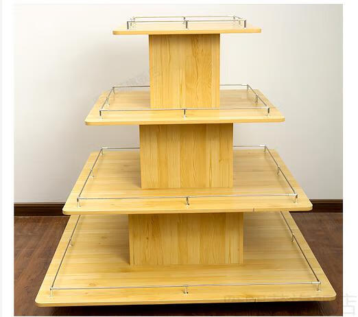 圆形中岛柜母婴店化妆品红酒展示柜便利店货柜堆头超市货架陈列柜 长