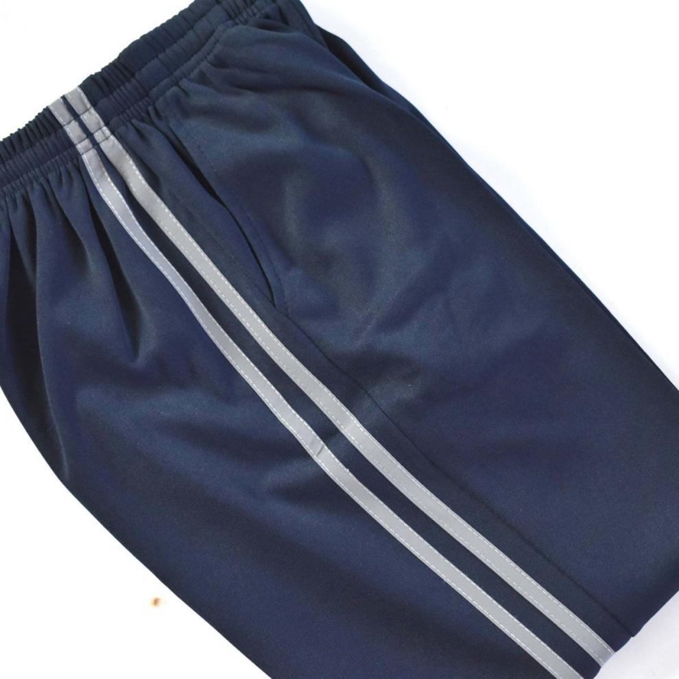 森核校服裤子反光条灰白杠深蓝色两道杠黑色一条边高中小学生校裤春秋