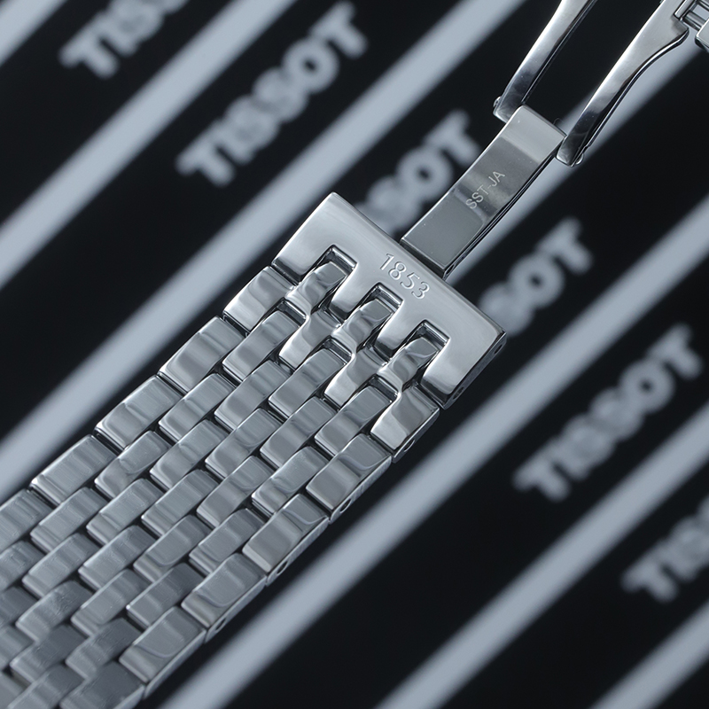 2022新款力洛克表带1853天梭俊雅钢表带t063617at063610力洛克库图