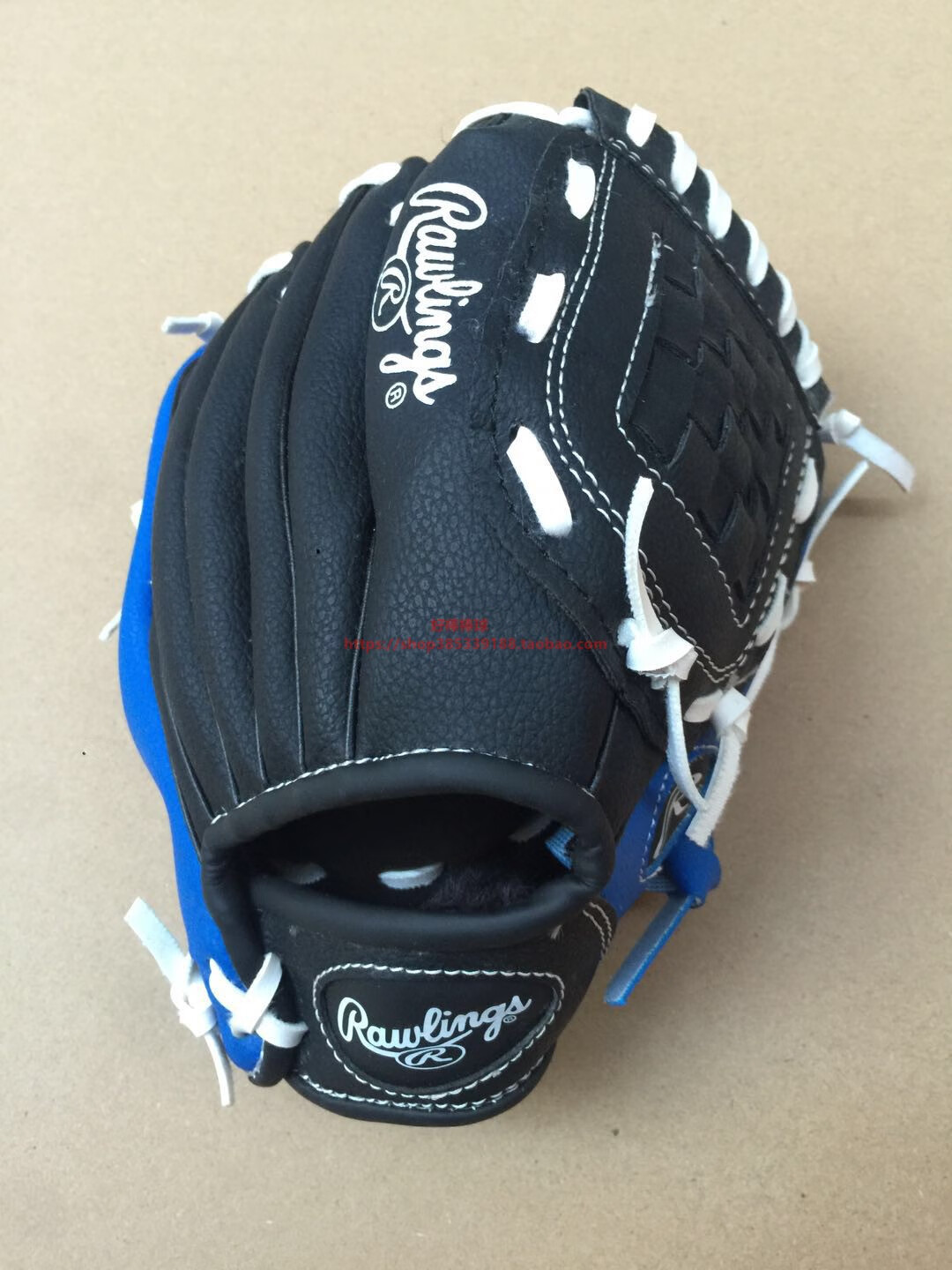 棒球手套美国rawlings儿童幼儿青少年棒垒球手套 棕黑9.