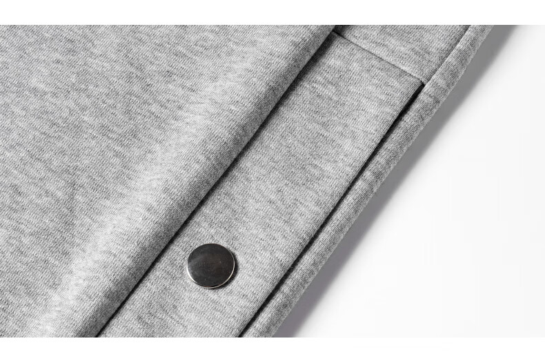 裤高街fog风欧美宽松长裤cba开扣夏季薄款纽扣训练篮球长裤灰色春秋s