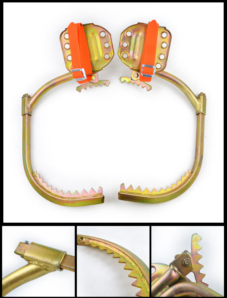 爬树神器猫爪子爬树神器电工木杆脚扣爬树工具电信登杆脚扣电线电缆