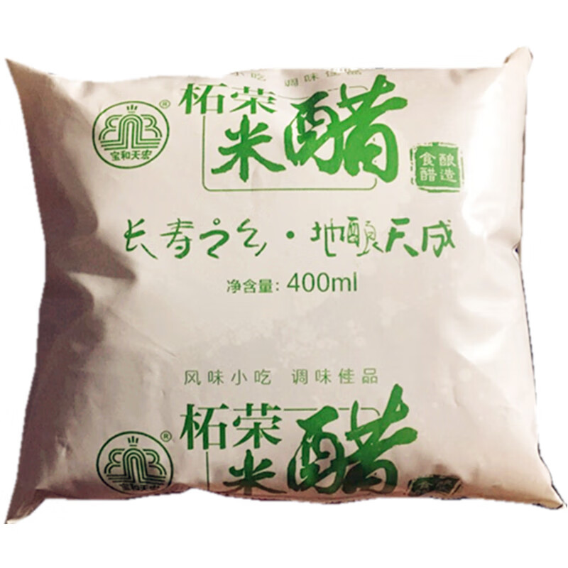 柘荣米醋福鼎后街小吃肉片鱼片黄醋馄饨海鲜蘸料调味品400ml6袋