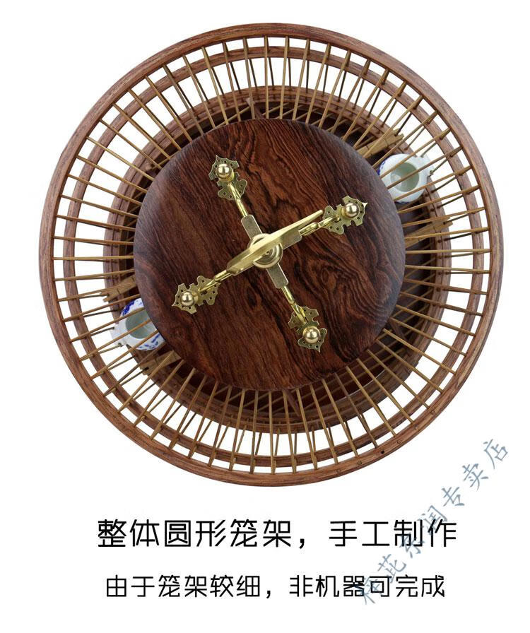 鸟笼红木鸟笼黑紫檀木话梅八哥百灵玉鸟秀眼红木竹条圆形鸟笼子大叶