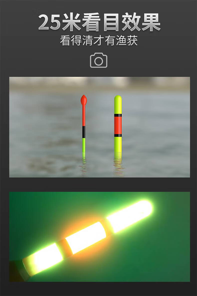 间艺人同款高灵敏的鱼漂软尾 路亚专用浮漂矶竿远投滑漂夜光漂曰夜