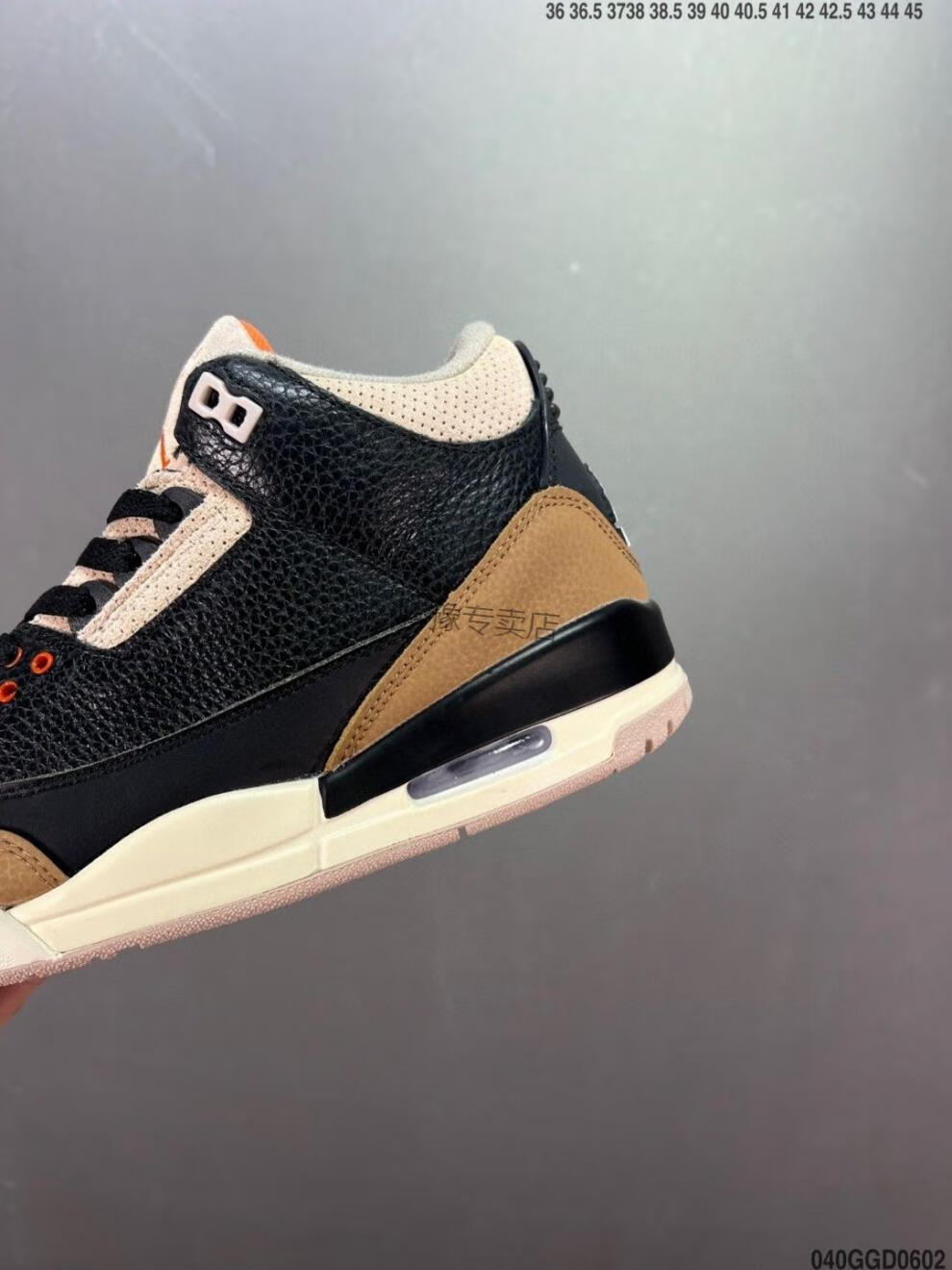 莆田纯原 aj3 desert elephant 乔3沙漠水泥 低帮气垫篮球鞋 男女 44.