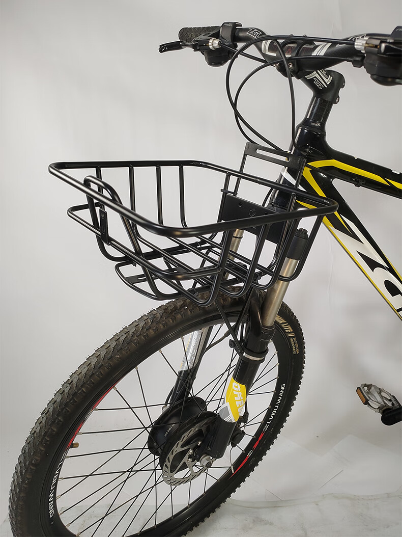 山地车前货架车筐自行车前叉载物架支架旅行车前托架骑行装备配件山地