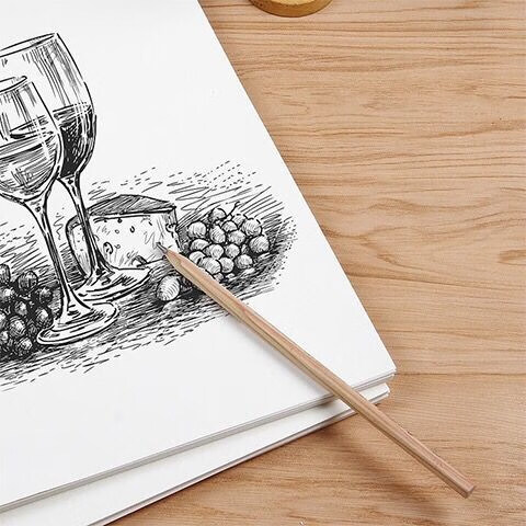 小熊美术绘画大礼盒加厚素描纸8k4k小熊专属画纸100张 水粉彩铅绘画