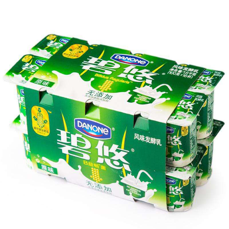 达能碧悠100g杯风味发酵乳原味酸奶