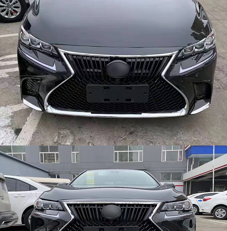 适用于2022款亚洲龙中网适用改装大包围雷克萨斯ls款前杠保险杠尾翼