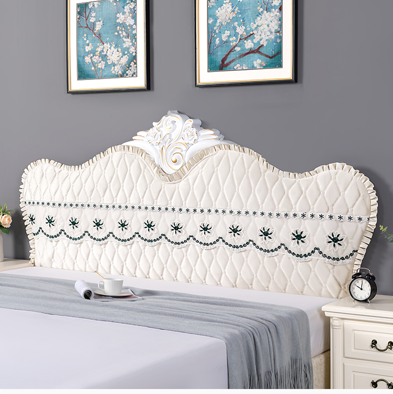 床靠背罩床头套定制床头套罩欧式弧形半圆不规则异形床头弹力套全包