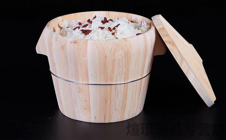 木桶蒸饭蒸饭桶饭蒸木桶蒸饭木桶饭甑子厨房家用杉木大小木桶蒸笼竹制