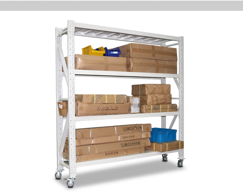 正龙之星仓库货架带轮子货架移动货架仓储货架储藏架置物架 150*60*