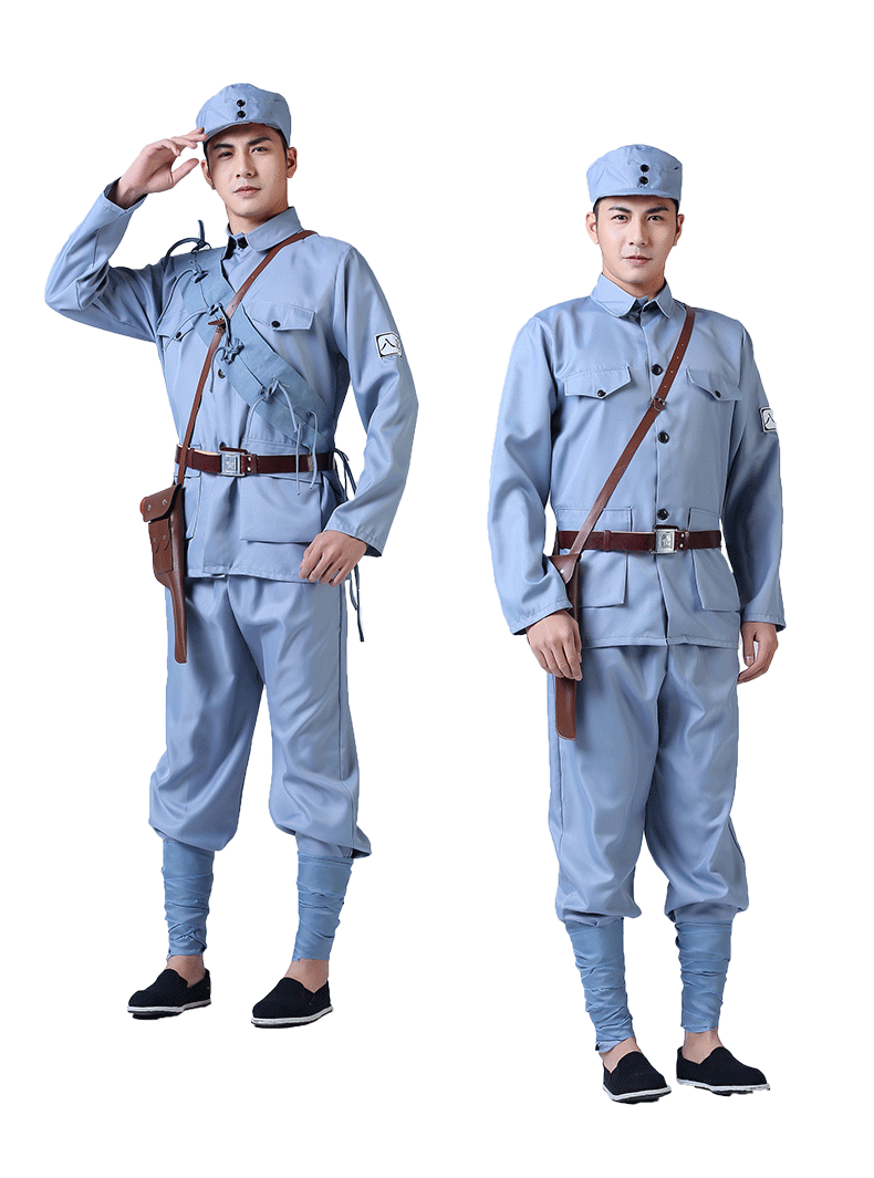 演出服老式军迷服装八路军红服成人男女舞台话剧抗战新四军儿童小红军