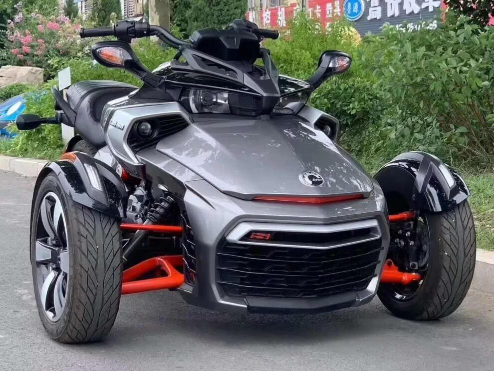 进口brp庞巴迪f3倒三轮沙滩车越野车豪华版大巡航250踏板摩托车 白色