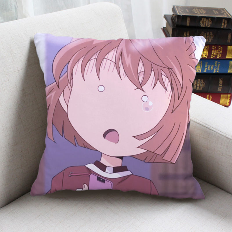 灰原哀动漫抱枕双面名侦探柯南周边二次元靠枕定做枕头生日礼物 j 50*