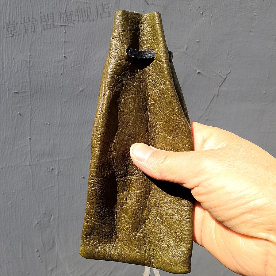 堂肯盟真皮烟斗包烟丝包牛皮烟斗保护袋老式旱烟包随身便携收纳卷烟烟