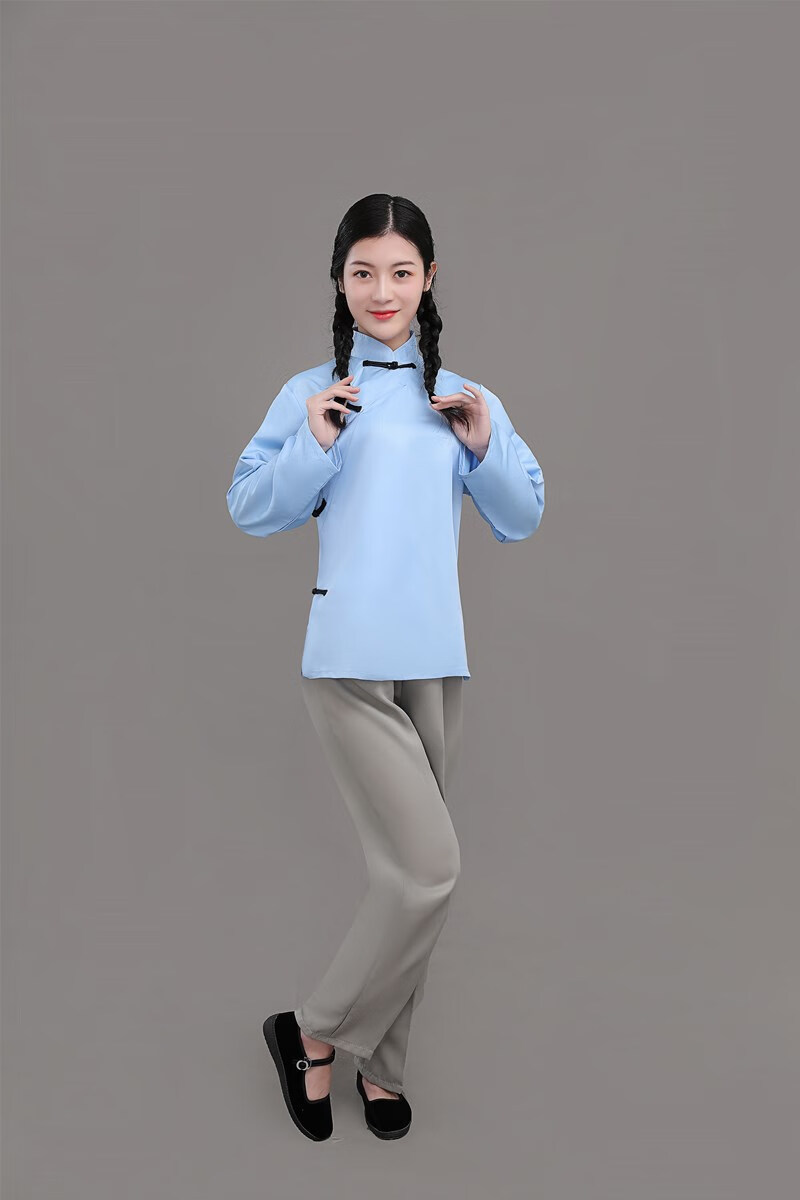 男女装506070老土衣服怀旧服装知青下乡村姑农民工人演出服款式8120cm