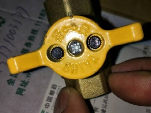 钥匙天然气表前阀开关燃气闭锁阀门开锁开煤气工具实铜黄色单手柄单孔