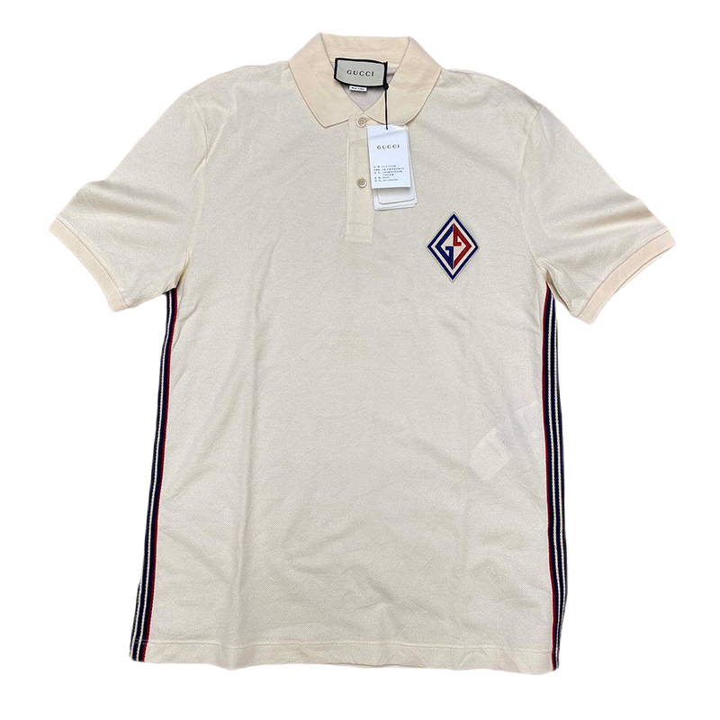 精品gucci古驰基础款简单百搭男士短袖t恤ah正品保证白色l码