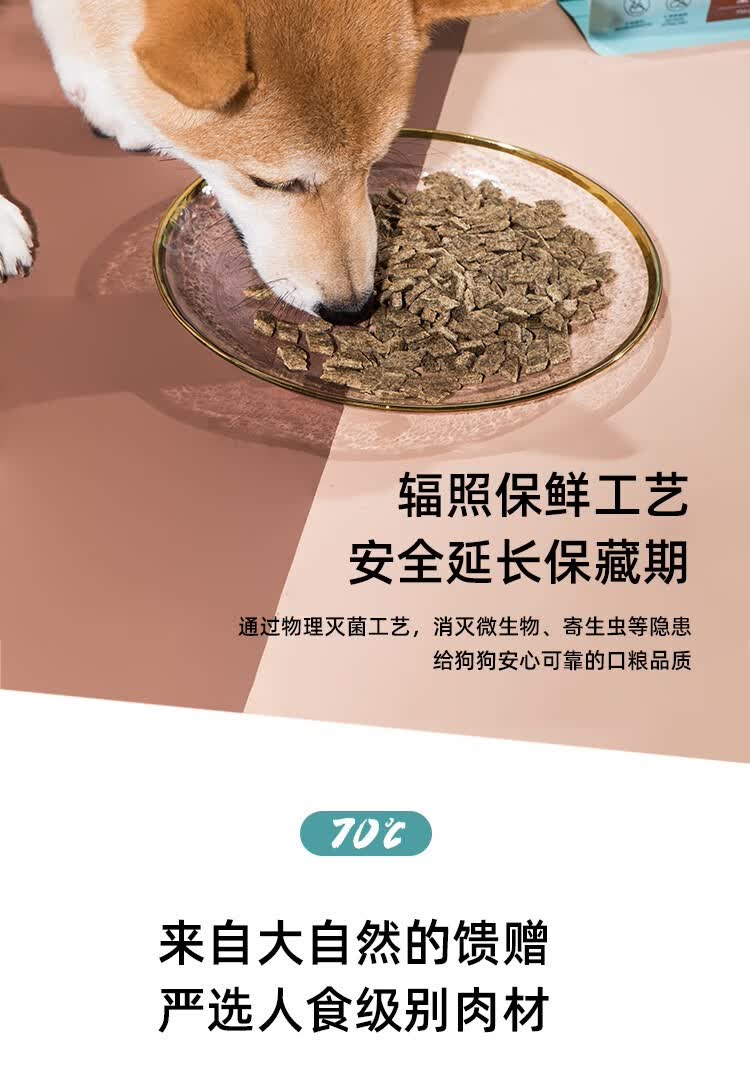 帕特诺尔狗粮狗狗主食肉干成犬幼犬全价通用风干粮狗零食鸡肉味420g