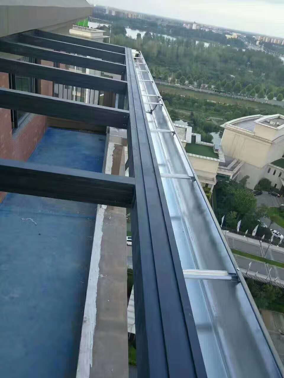 屋檐雨水槽成品彩铝檐沟2.