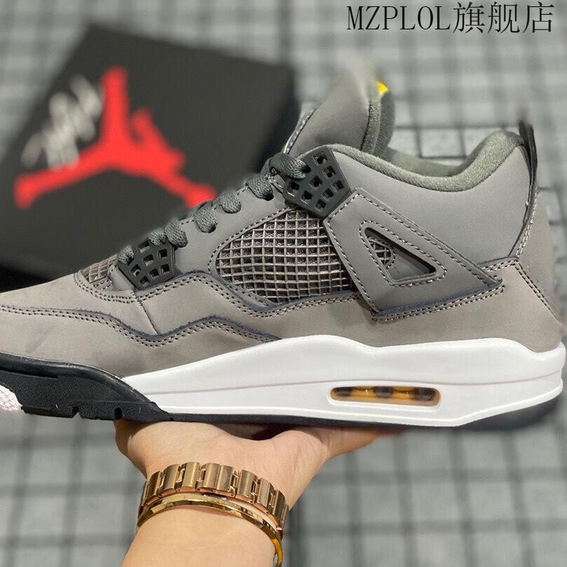 nike耐克男鞋air乔4coolgrey2006re酷灰灰老鼠308497-001酷灰 36.