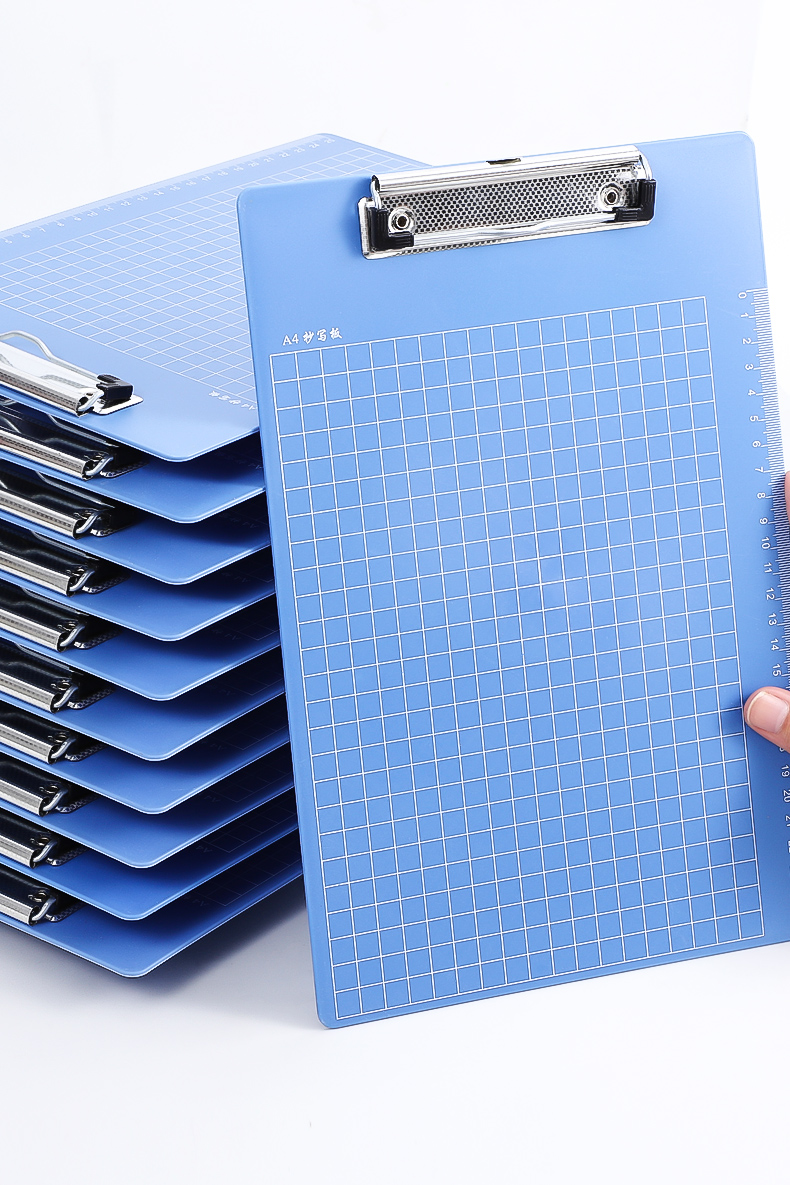 钊盛文件夹夹板硬塑料a4板夹文具写字硬垫板a5小夹菜单板夹本子的夹子