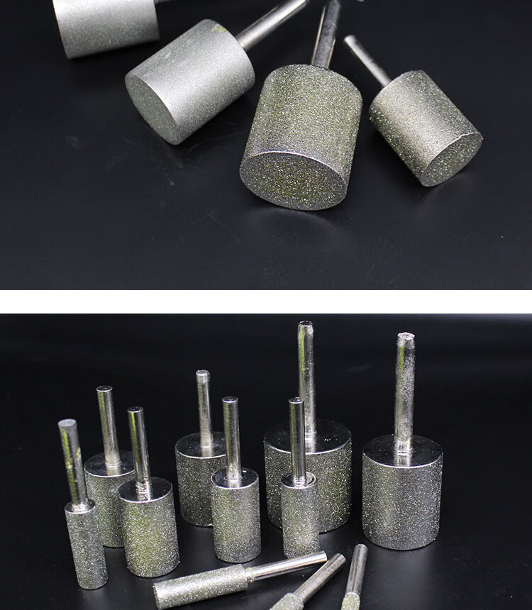 a棒圆柱形磨棒金刚砂磨头拍砣砂轮玉石翡翠打磨修光去皮工具细砂直径