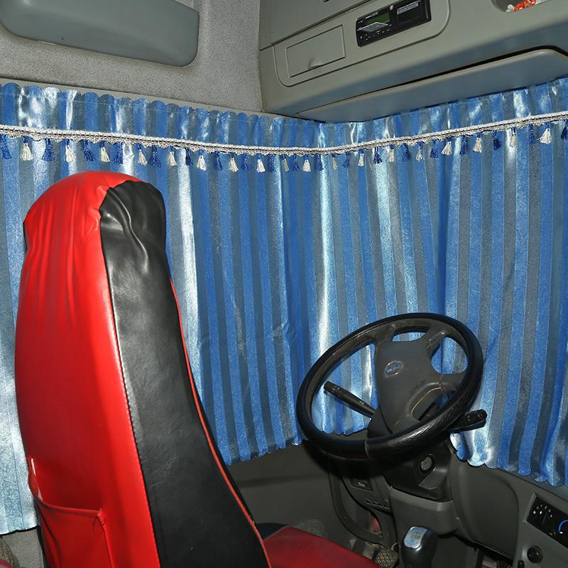 s大货车窗帘遮阳帘解放j6pjh6j6l新m3000乘龙h7轨道防晒卧铺帘 【竖条