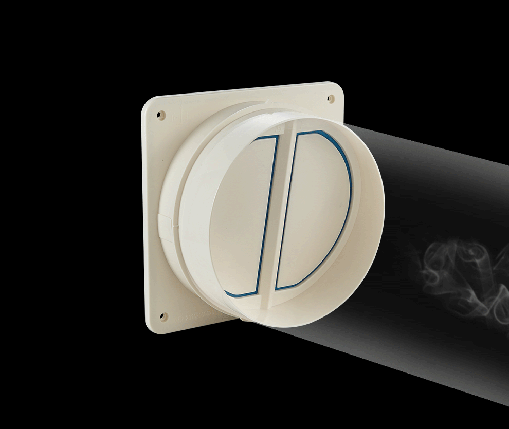 潜水艇submarine公共烟道止逆阀抽油烟机止回阀套餐排风扇止逆阀防烟