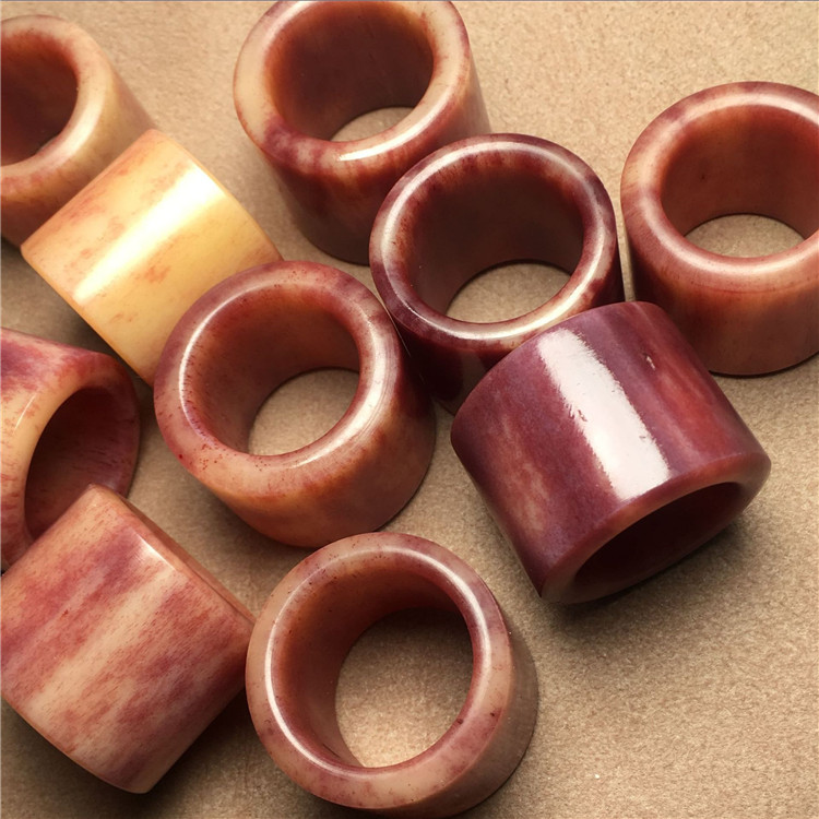 宾昔 油润骆驼骨大扳指 文玩骨头圈子手把玩件佛珠手串手链佛珠跑环